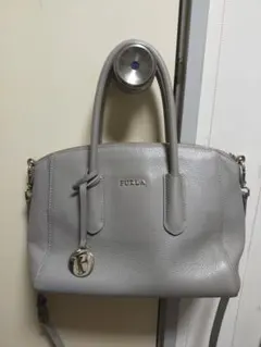 FURLA 2way ショルダーバッグ グレー