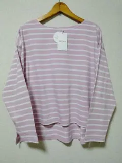 【タグ付き】 綿100% LEPSIM（レプシム）ボーダー ピンク ホワイト