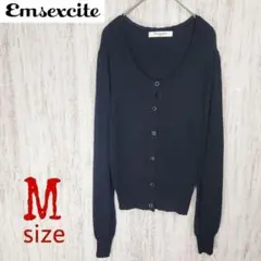 【エムズエキサイト】カーディガン シンプル フェミニン カジュアル 女子会 長袖