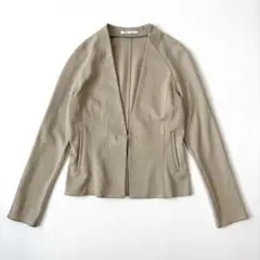 BEIGE, ノーカラージャケット ベージュ