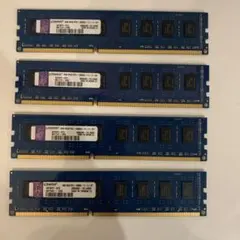 Kingston 4GB PC3 12800U DDR3 4枚 合計16GB