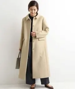 美品■イエナ■ビーバートラペーズコート/ショールカラー■size38■ネイビー■ 2025年最新】ビーバートラペーズコートの人気アイテム - メルカリ