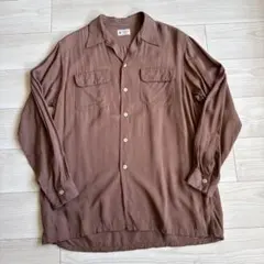 希少 50s Van Heusen レーヨン ギャバ 開襟 シャツ ブラウン 2025年最新】van heusen 50sの人気アイテム - メルカリ