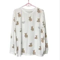 ジェラートピケ ルームウェア くまさんプリント