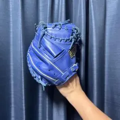 ZETT GROUND HERO 軟式用 キャッチャーミット ブルー