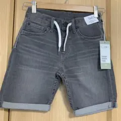 新品タグ付　H&M デニムショートパンツ　短パン　140 デニム　グレー