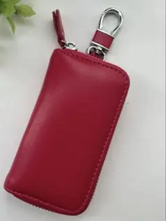【新品未使用】ピンク 合成皮革 キーケース