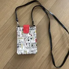 スヌーピー コミック柄 スマホショルダーバッグのサムネイル