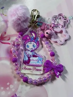 Mezzo Piano アクリルキーホルダー ポンポンストラップ　ハート　リボンのサムネイル