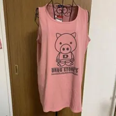 drug store's 豚プリント ノースリーブ ピンクのサムネイル