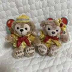 ダッフィー シェリーメイ ぬいぐるみキーホルダー 2点セット