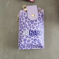 KO GYARU 紫色 ヒョウ柄 スマホショルダーバッグ