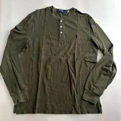 Polo Ralph Lauren ヘンリーネック 長袖カットソー カーキのサムネイル