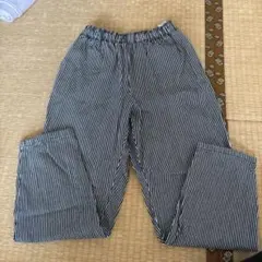 GU ストライプ柄 ロングパンツ 150センチ