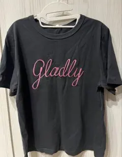 ダークグレー　グラフィックT　　GU