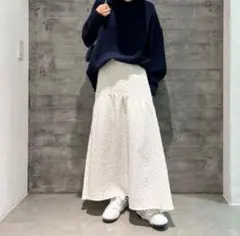 BEAUTY & YOUTH ジャカードギャザースカート　 XSサイズ　美品！