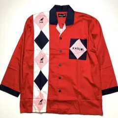 未使用品 KANGOL カンゴール ダイヤ柄オープンカラーシャツ ロカビリー調のサムネイル