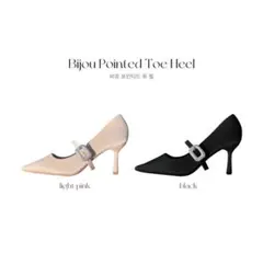 qung ビジューポインテッドトゥ