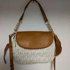 【美品】マイケルコース タッセル ロゴグラム 2wayバック