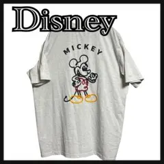 Disney Mickey Mouse ディズニー　ミッキー　刺繍　Tシャツ