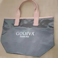 未使用✮GODIVA ミニトートバッグ　グレー×ピンク