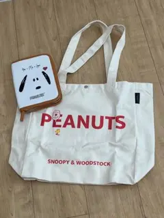 【未使用】PEANUTS / SNOOPY マルチケース+トートバッグ2set