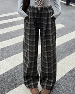SHEIN チェック柄パンツ XLサイズのサムネイル