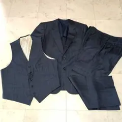 dunhill ダンヒル ３Ｐスーツ セットアップ シャドーストライプ