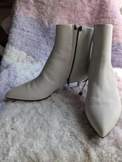【美品】FABIO RUSCONI ポインテッドトゥ ブーツレザー イタリア製のサムネイル