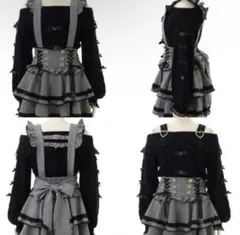LIZLISA はしごリボンチェックティアードスカパンのサムネイル
