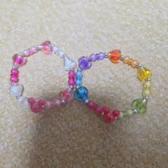 ディズニー　ビーズ　ブレスレット