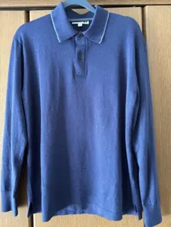 JW ANDERSON ネイビー ニットポロシャツ