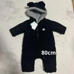 【新品】プティマイン Disney キルティングジャンプスーツ ブラック