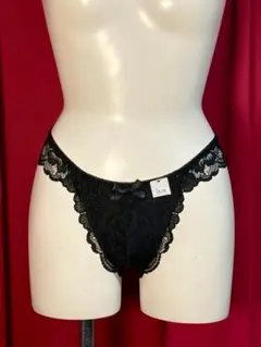 G206新品☆エメフィール/Tバックショーツ☆サイズL 黒 レース セクシー