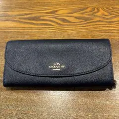 COACH 長財布 ネイビー