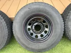 タイヤ走行短め【DUNLOP SJ5 235/80R16】スタッドレス【Lehrmeister GEAR CS-8 16インチ 7J6HPCD139.7+25】22年 ランクルナロー等(VTI191) タイヤ走行短め【DUNLOP SJ5 235/80R16】スタッドレス【Lehrmeister