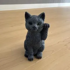 黒猫 置物 インテリア オブジェ 招き猫