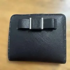 【中古品】COACH コーチ ブラック 二つ折り財布