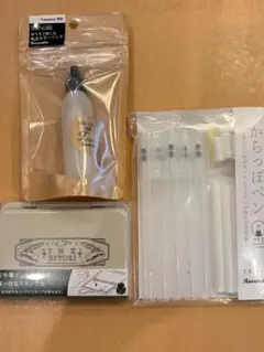 呉竹 からっぽペン ・インク作りインク・真っ白なスタンプ台のサムネイル