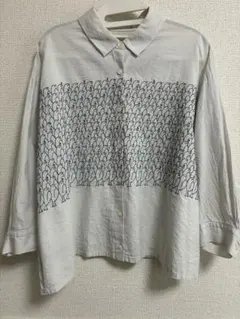 mina perhonen ruusu 刺繍 長袖 ブラウス 38 - メルカリ