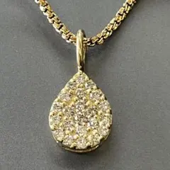 1478 K18 0.32ct ダイヤペアシェイプ ペンダント - メルカリ