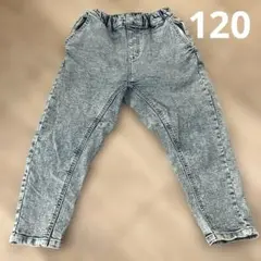 美品！ブランシェス　ガーデナーテーパードパンツ　カミナリグモ　120