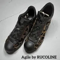 新品　Agile by RUCOLINE レオパード柄 メッシュスニーカー　24のサムネイル