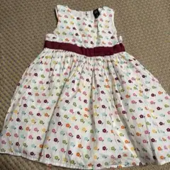 GAP 90size花柄ノースリーブふんわりワンピース