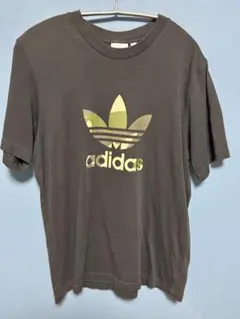 adidas 迷彩ロゴTシャツ　M