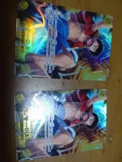 ワンピースカード　神の島の冒険　ルフィ　シークレット　2枚