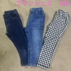 branshes プレミアムストレッチデニムカプリパンツ3点セット