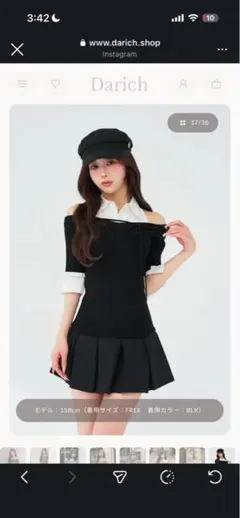 美品】ANDMARY ブラック 半袖 ミニワンピース - メルカリ