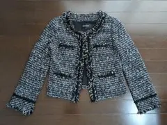 FRAGILE ツイード ノーカラージャケット 36のサムネイル
