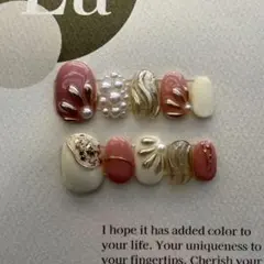 現品書き　卒業式ネイルチップ　卒業式ネイル　ニュアンスネイル　推しネイル　ネイル